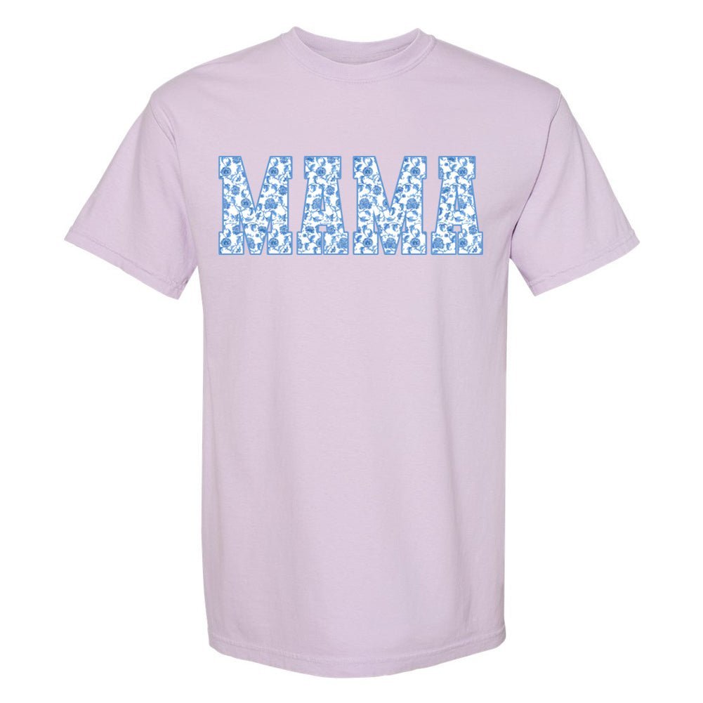 'Blue & White Chinoiserie Mama' T-Shirt - themonogram manor 