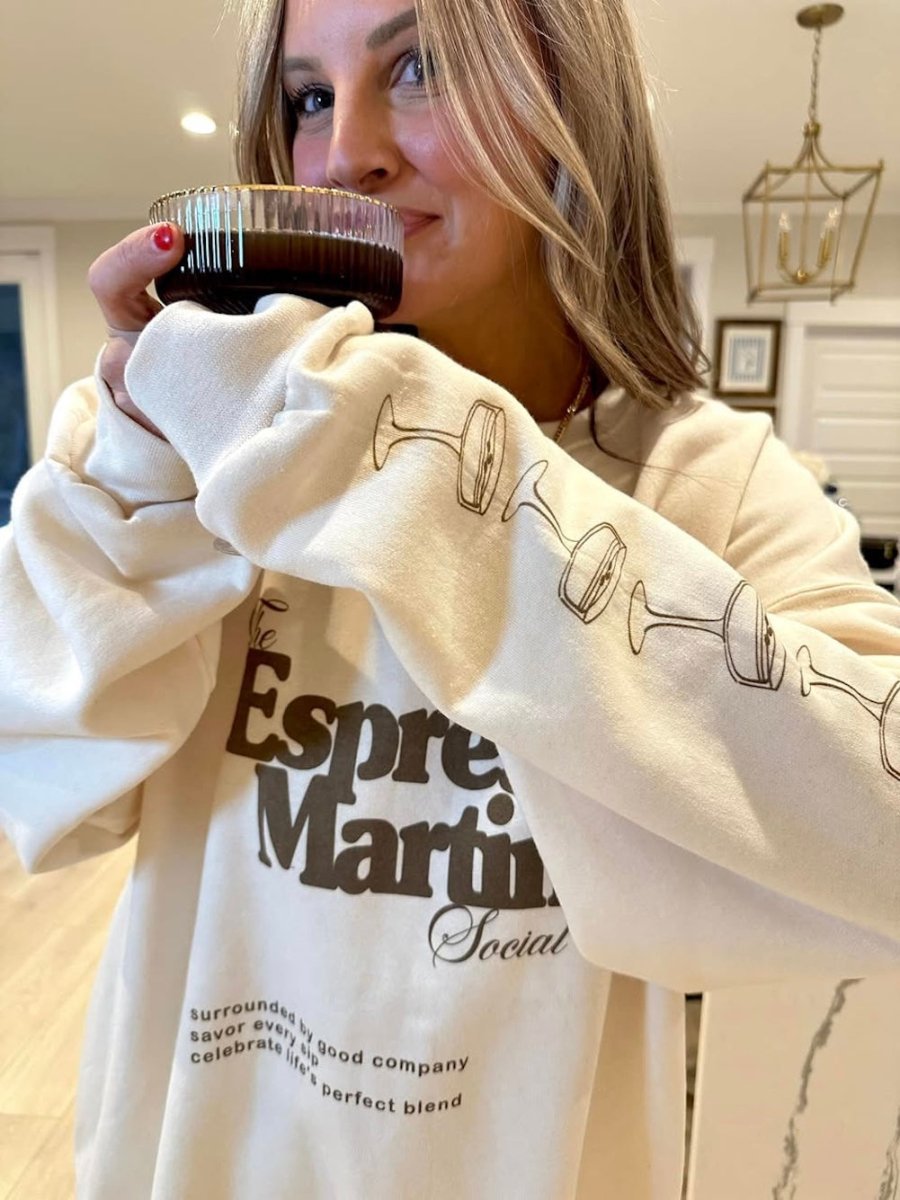 ‘Espresso Martini Social Club' Crewneck Sweatshirt - themonogram manor 