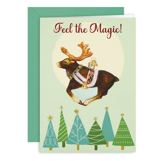 Reindeer Christmas Card - themonogram manor 
