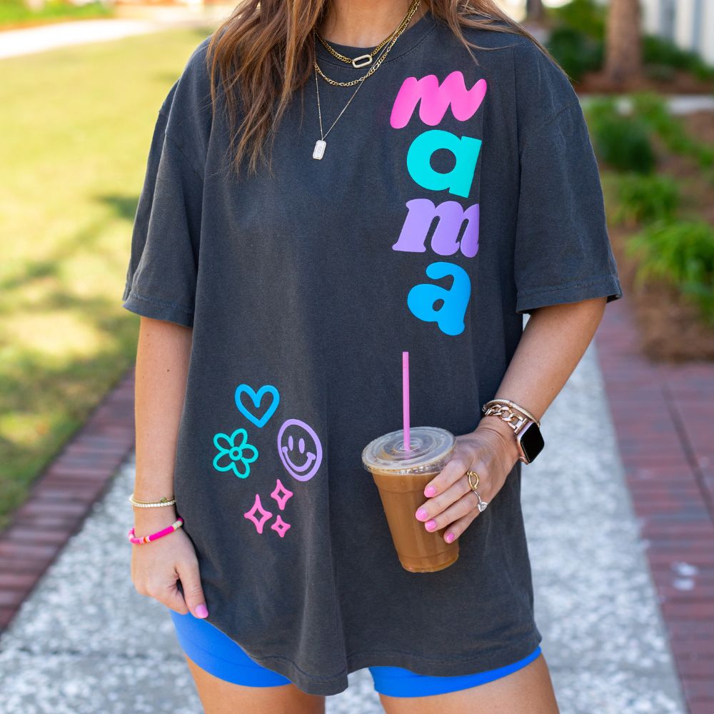 PUFF ‘Mama Dopamine Doodles’ T-Shirt - themonogram manor 