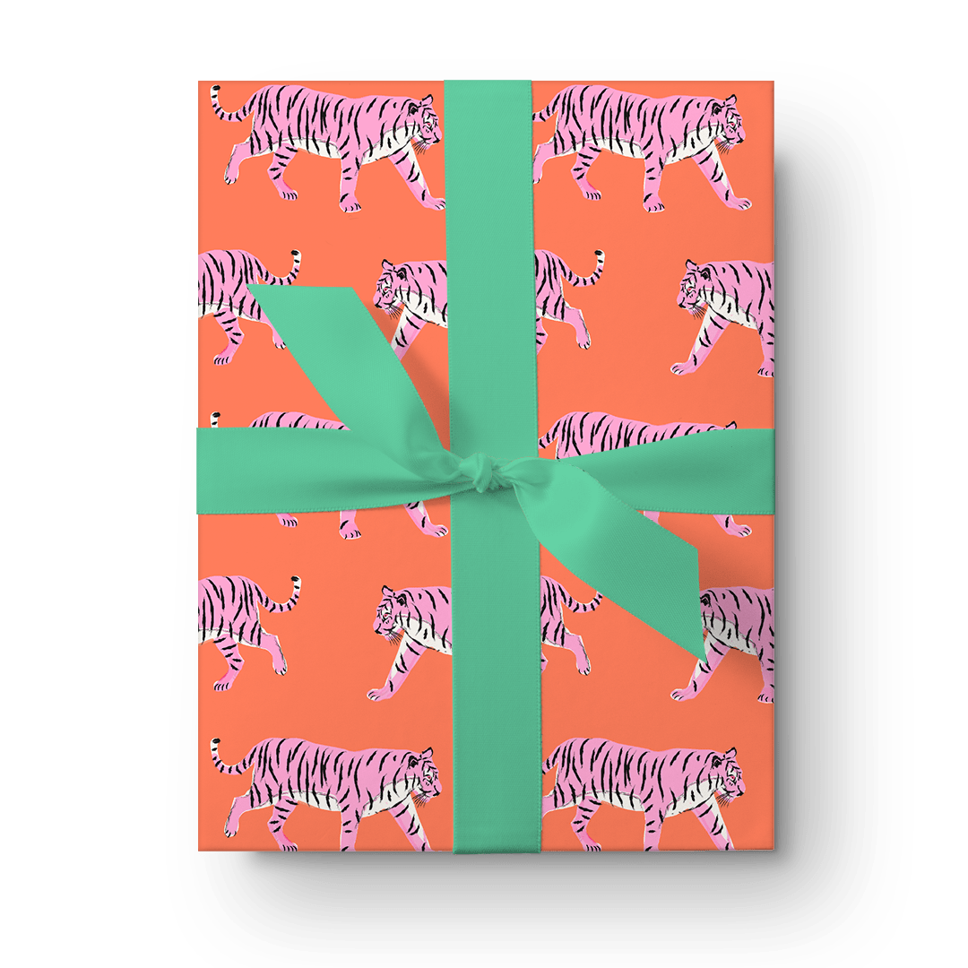 Tiger Leopard Sheet | Gift Wrapping Sheet | Gift Wrap Paper - themonogram manor 