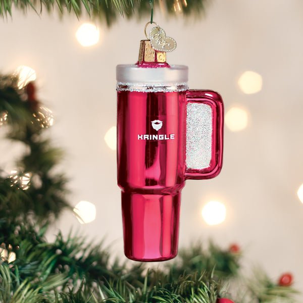 Pink Kringle Cup Ornament - #themonogram manor #
