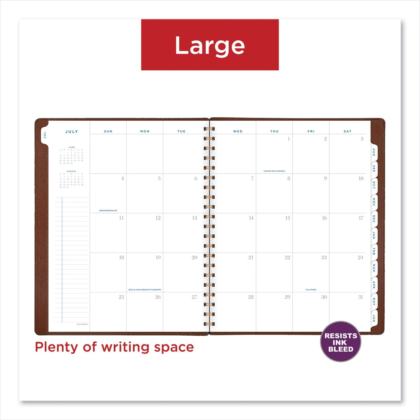 AT - A - GLANCE Signature Collection Academic Weekly/Monthly Planners, 11.5 x 8, Distressed Brown Cover, 13 - Month (July - July): 2022 - 2023 - themonogram manor 