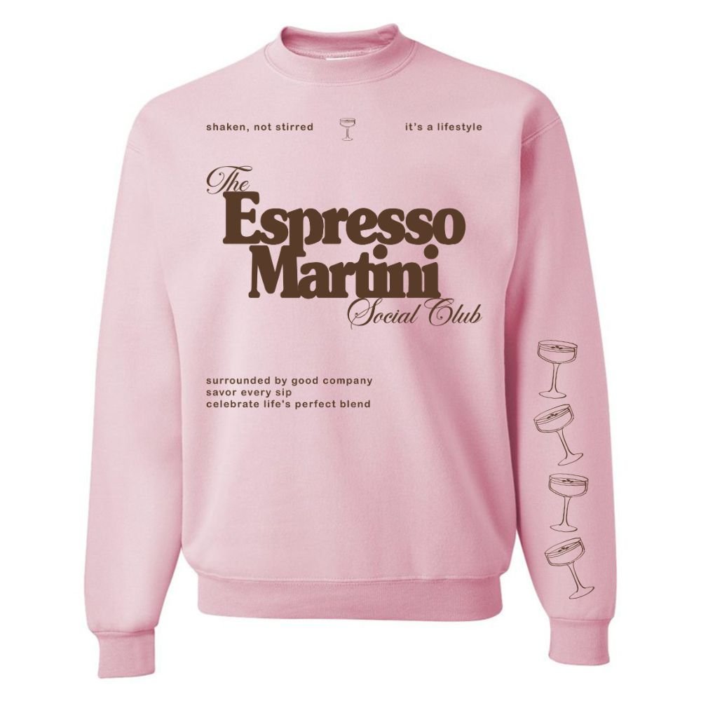 ‘Espresso Martini Social Club' Crewneck Sweatshirt - themonogram manor 
