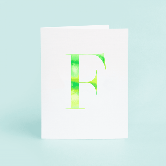 F Folded Card - themonogram manor 