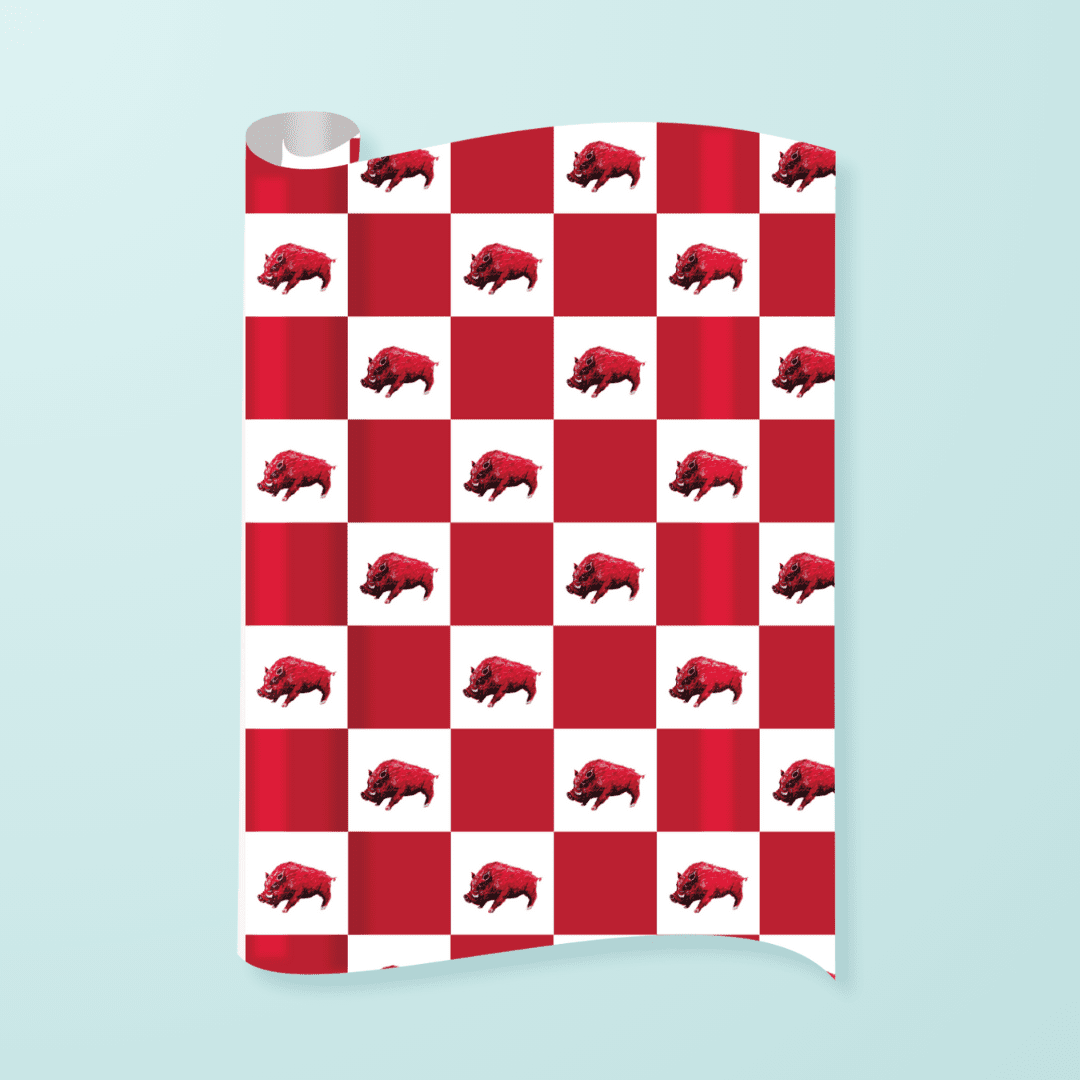 Red Hog Gift Wrap - themonogram manor 