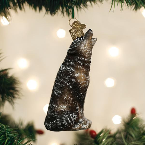 Vintage Howling Wolf Ornament - themonogram manor 