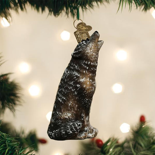 Vintage Howling Wolf Ornament - themonogram manor 