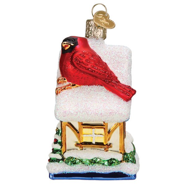 Cardinal Birdhouse Ornament - themonogram manor 