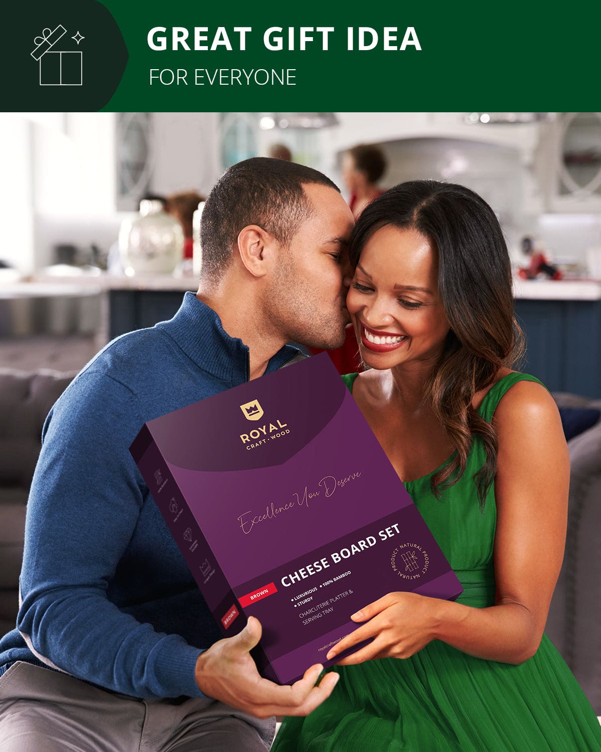 Cheese Board Set w/knives, 16.5“x11”, Brown - themonogram manor 