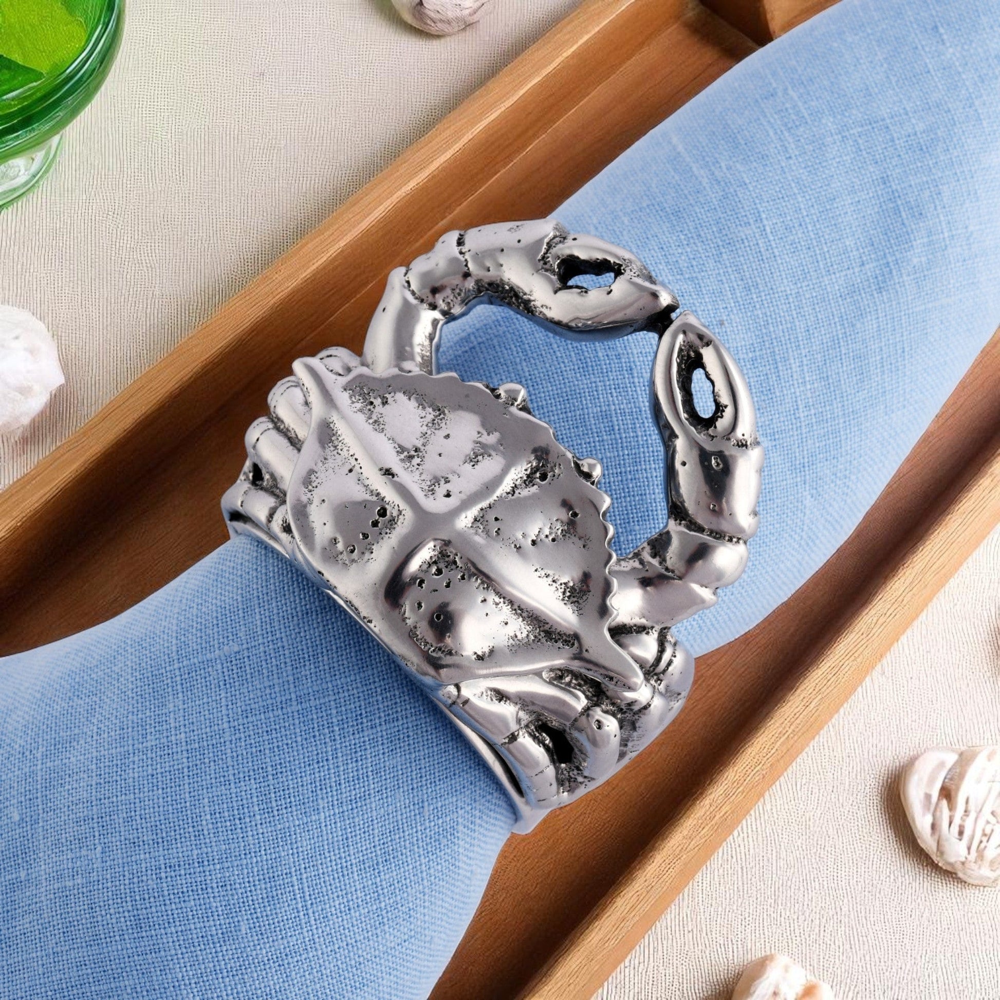 Crab Napkin Rings - set of 4 - themonogram manor 