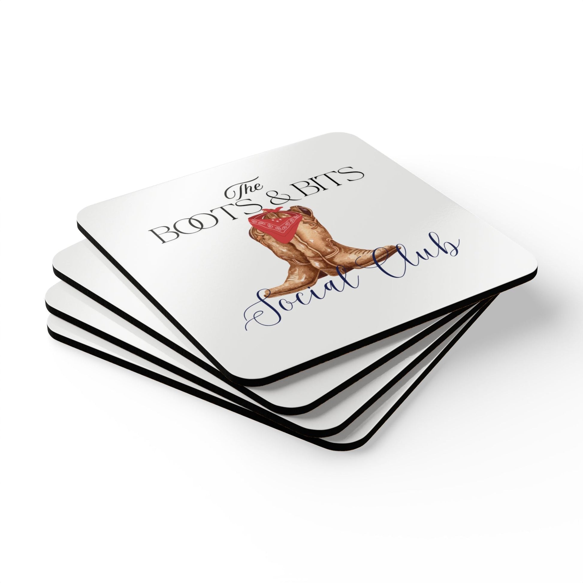 Coaster Set - Boots & Bits Collection - FAA & HLSR Focus - Texas Children Benefit - themonogram manor 