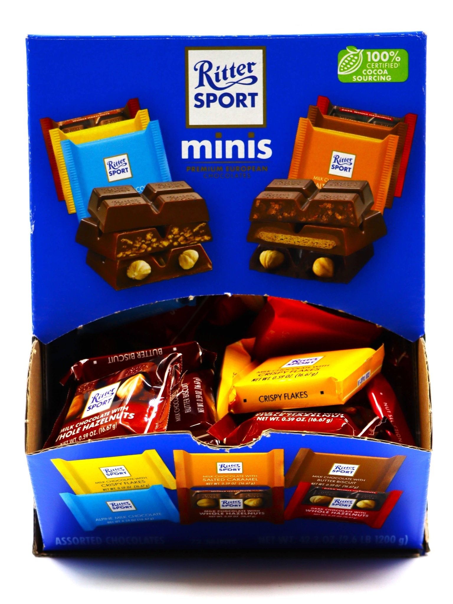 Ritter Sport Assorted Mini Chocolate Squares, 72ct display - themonogram manor 
