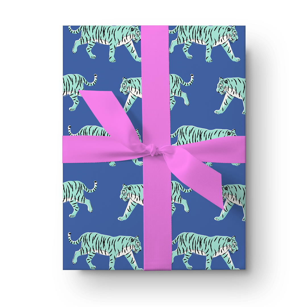 Tiger Leopard Sheet | Gift Wrapping Sheet | Gift Wrap Paper - themonogram manor 
