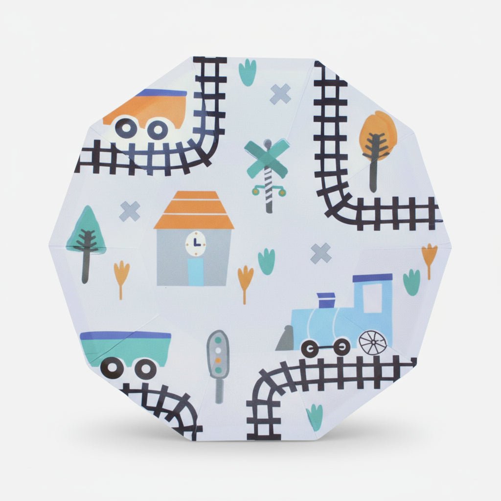 Steam Train Small Plates (Set of 8) - themonogram manor 