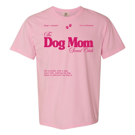 'Dog Mom Social Club' T-Shirt - themonogram manor 