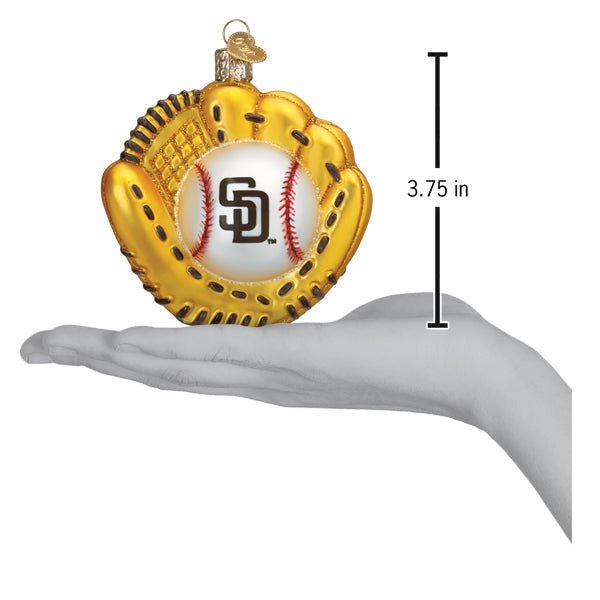 Padres Baseball Mitt Ornament - themonogram manor 