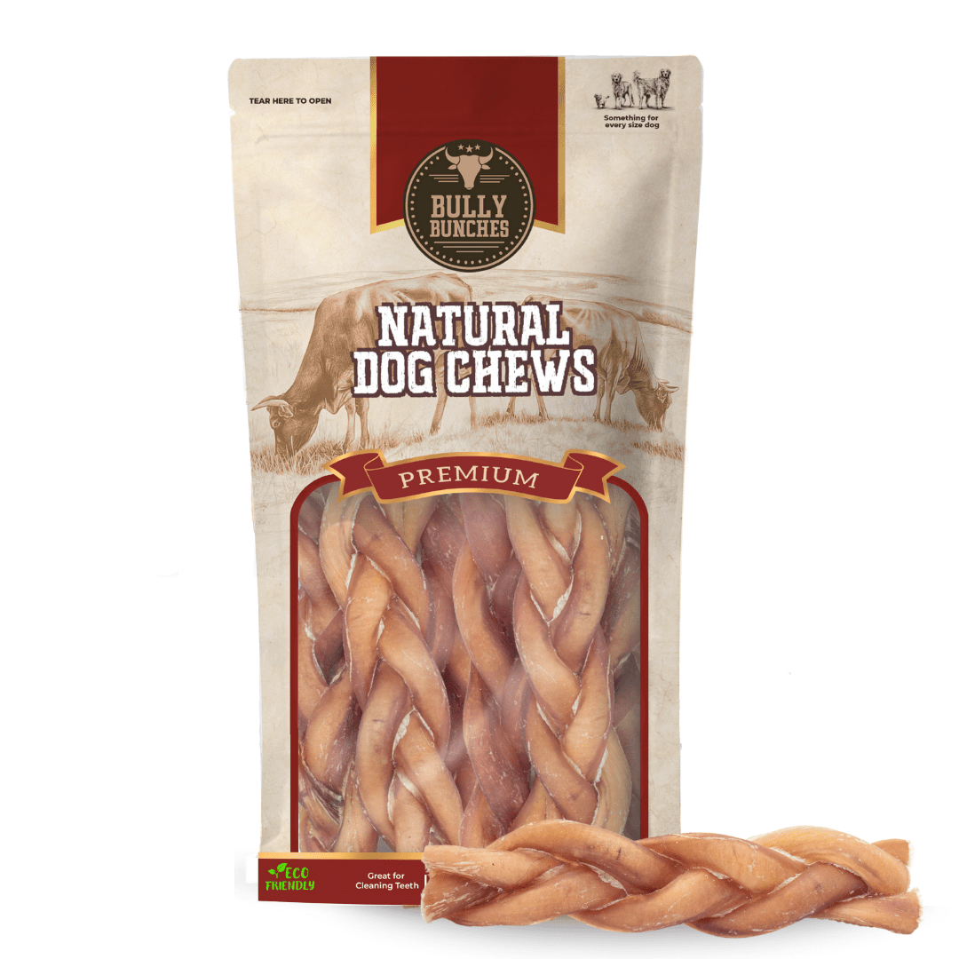 6 Inch Standard Braided Bully Stick - themonogram manor 