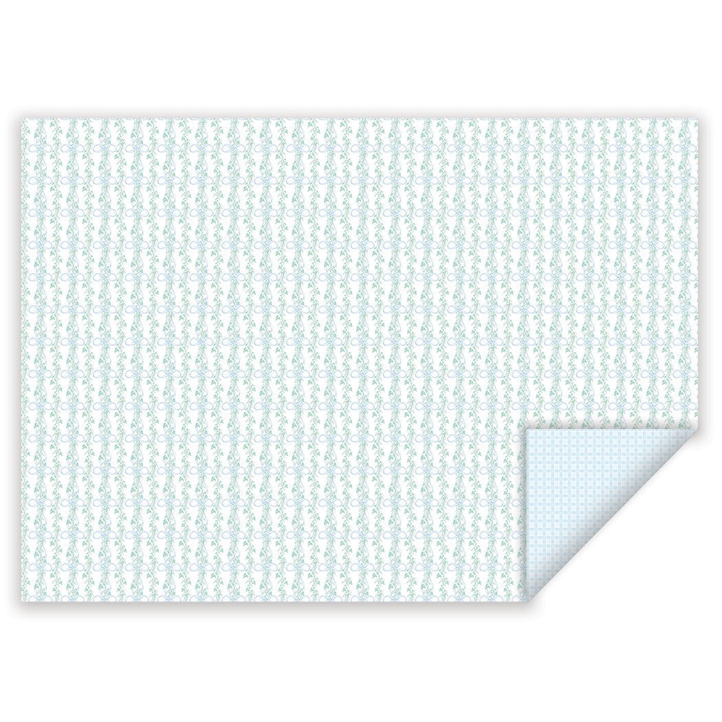 greenery bow wrapping paper - themonogram manor 