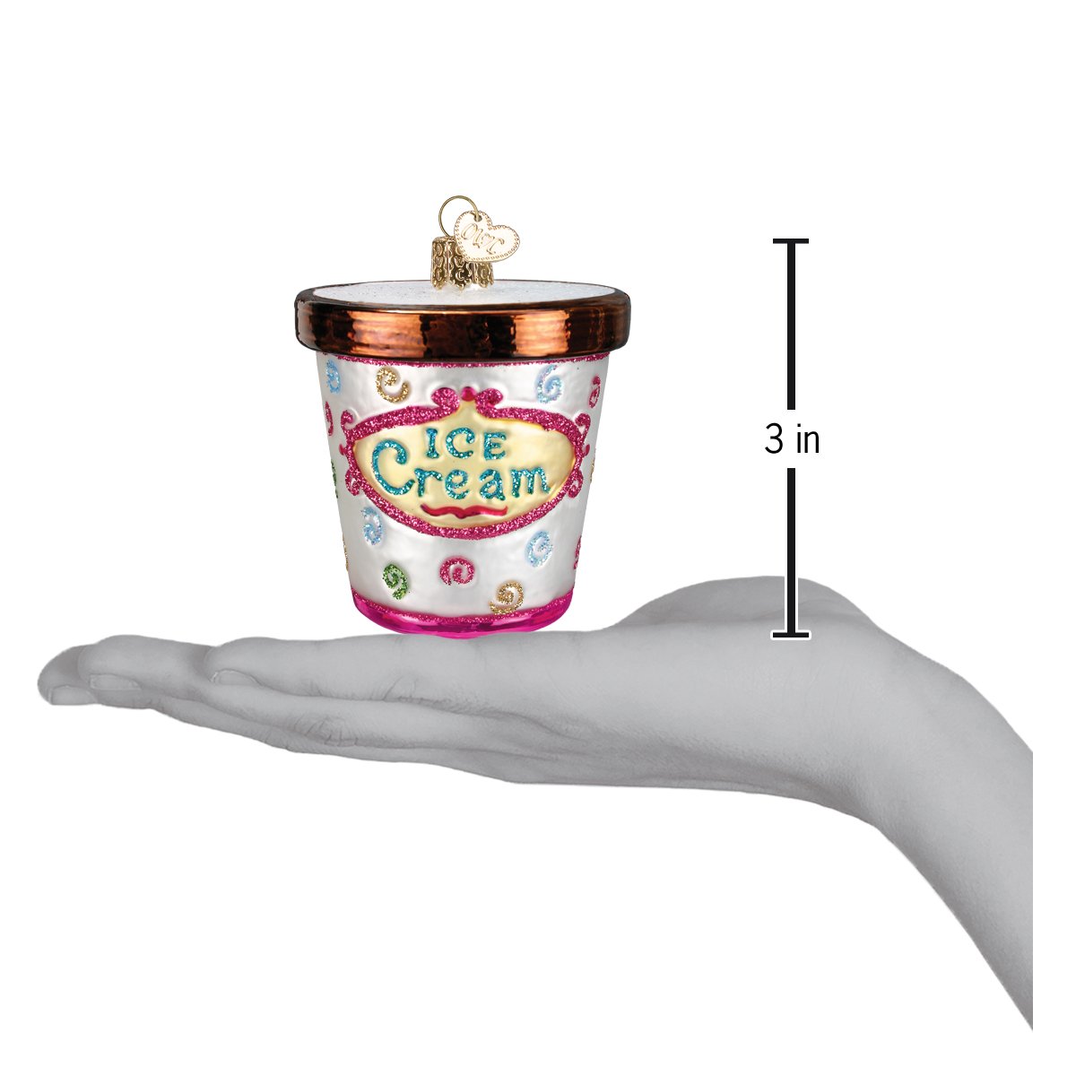 Ice Cream Carton Ornament - #themonogram manor #