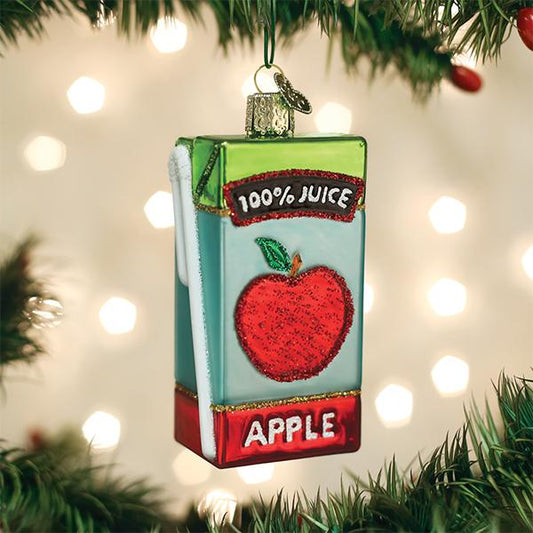 Apple Juice Box Ornament - #themonogram manor #