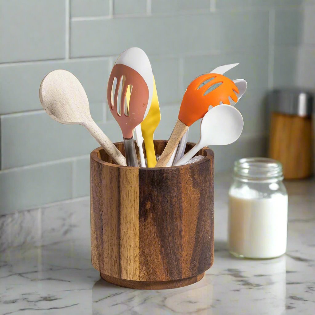 Rotating Lazy Susan Utensil Holder - themonogram manor 