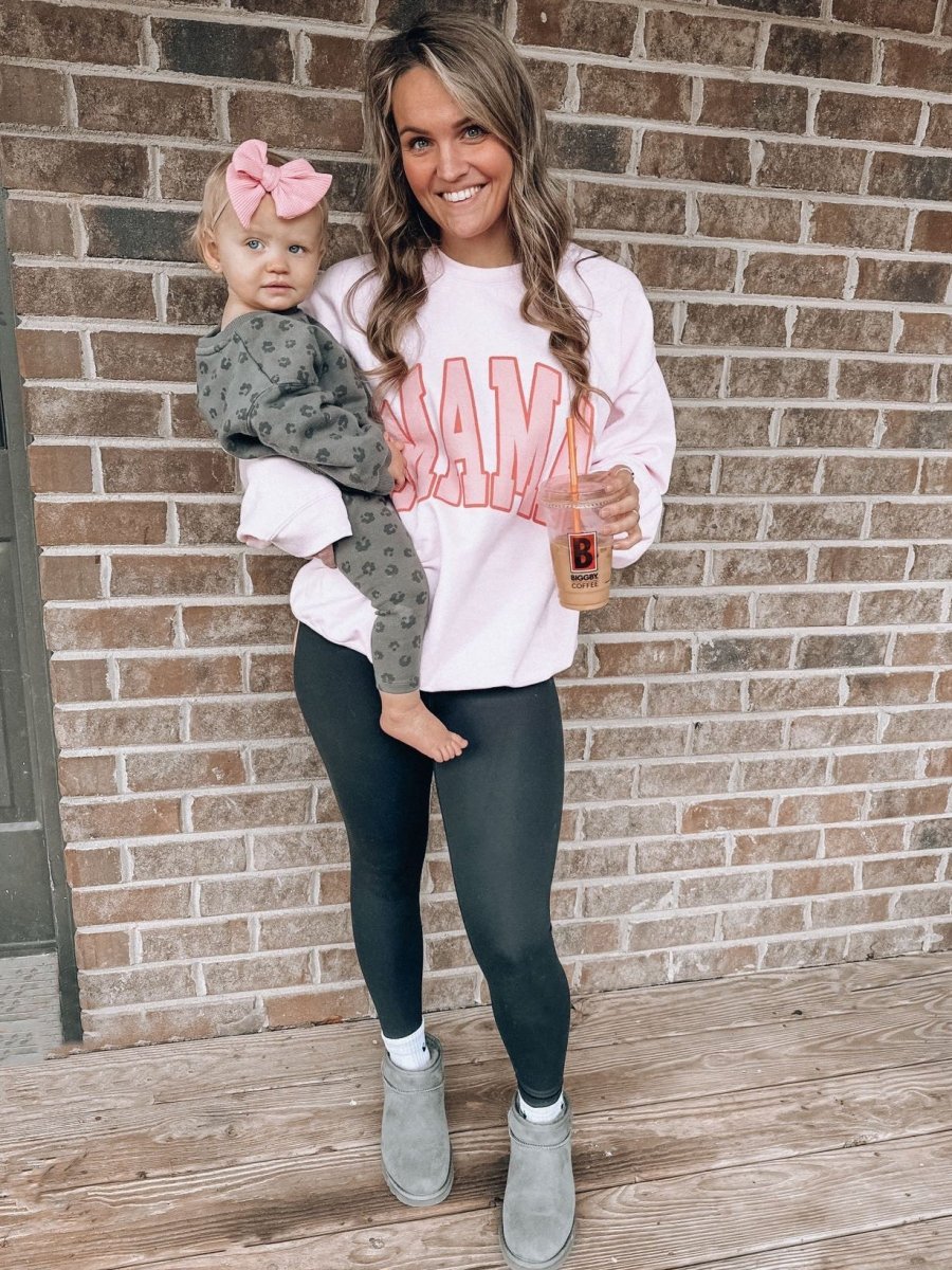 'Pink Mama' Crewneck Sweatshirt - themonogram manor 