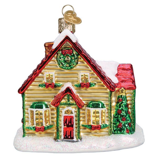 Christmas Cottage Ornament - #themonogram manor #
