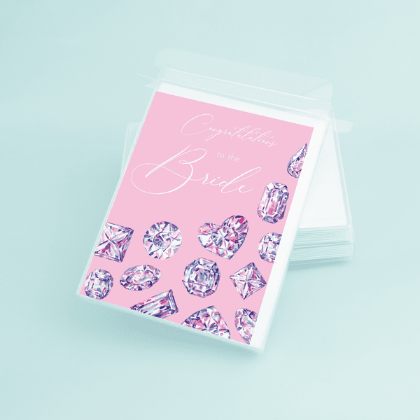 Pink Diamonds "Congratulations to the Bride" - themonogram manor 