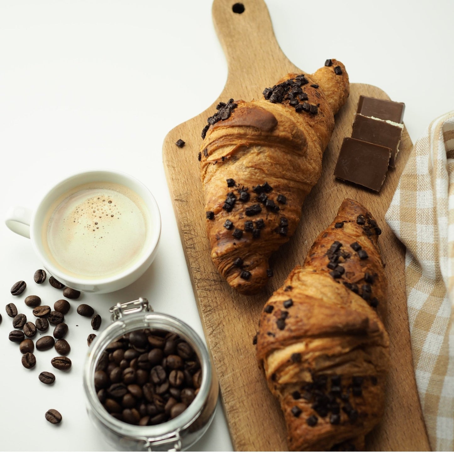 Chocolate Filled Croissant Take and Bake Pastries - themonogram manor 