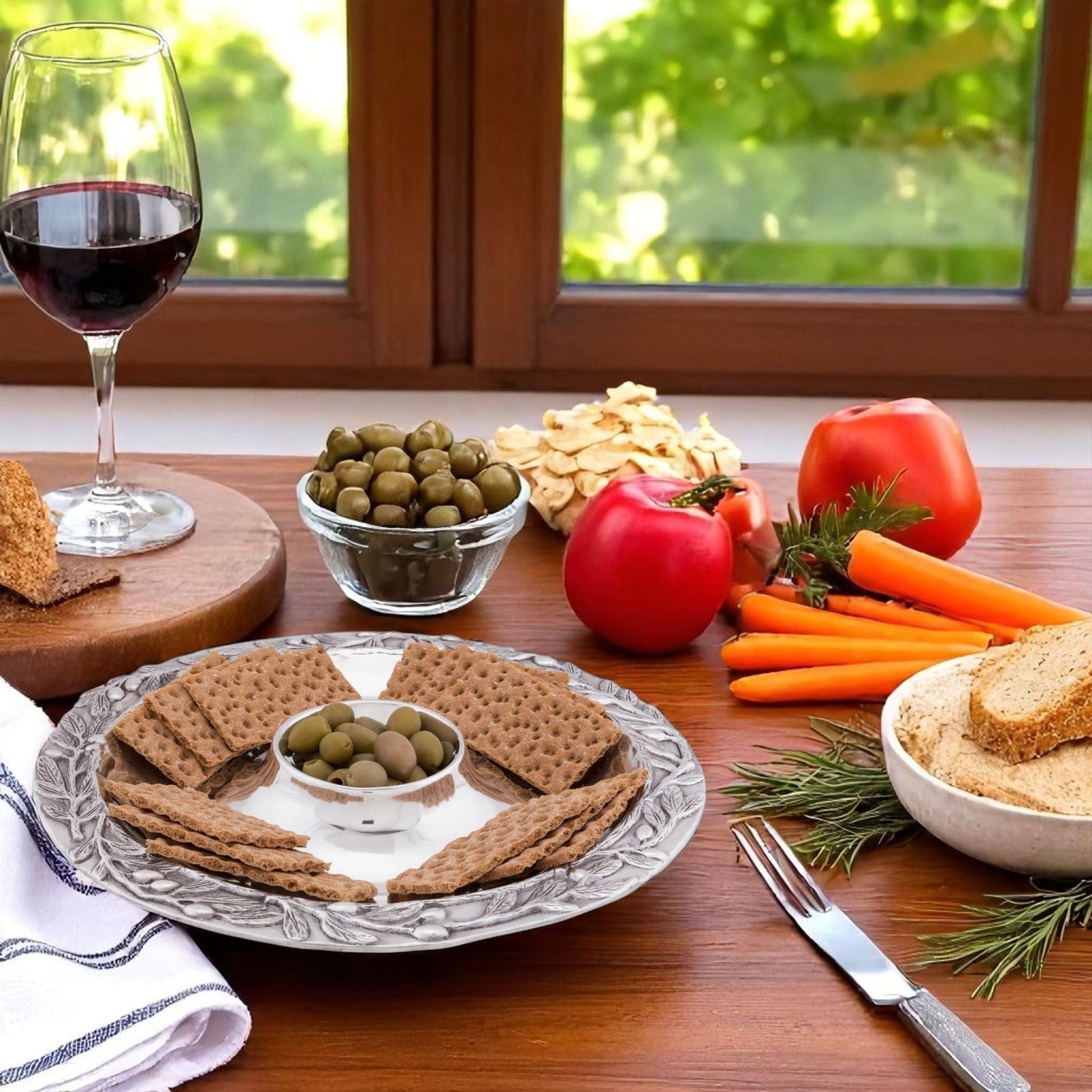 Olive Chip and Dip Set - themonogram manor 