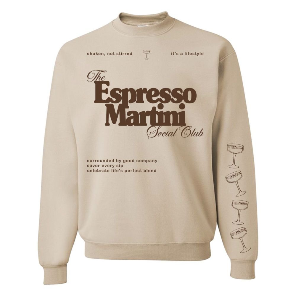 ‘Espresso Martini Social Club' Crewneck Sweatshirt - themonogram manor 