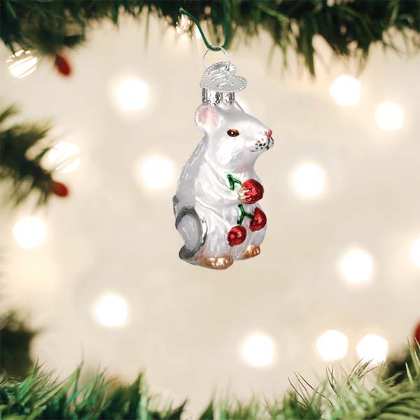White Mouse Ornament - themonogram manor 