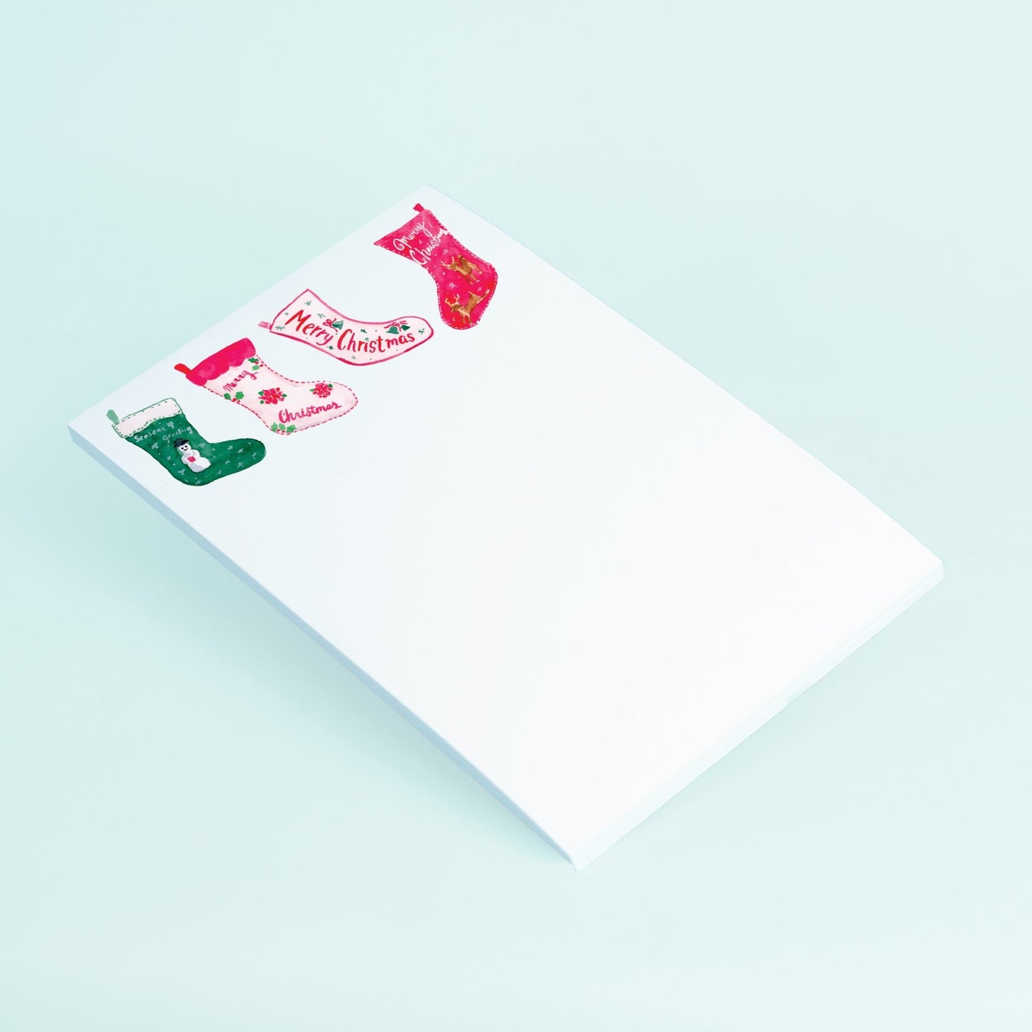 Vintage Stocking Notepad - themonogram manor 
