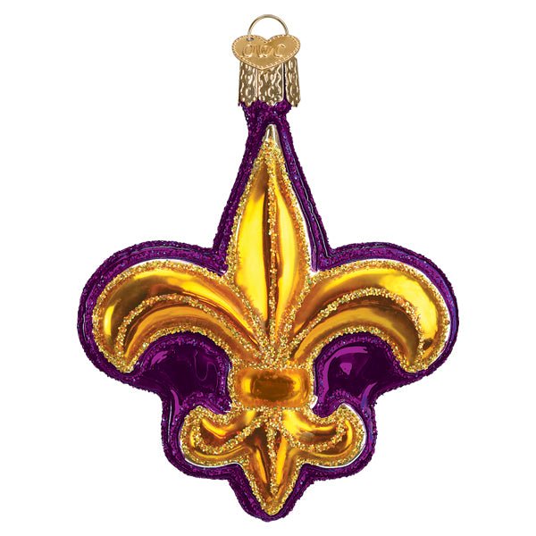 Purple Fleur - de - lis Ornament - themonogram manor 