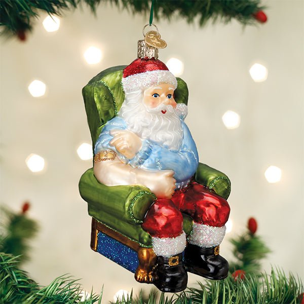 Santa Claus Vaccinated Ornament - themonogram manor 