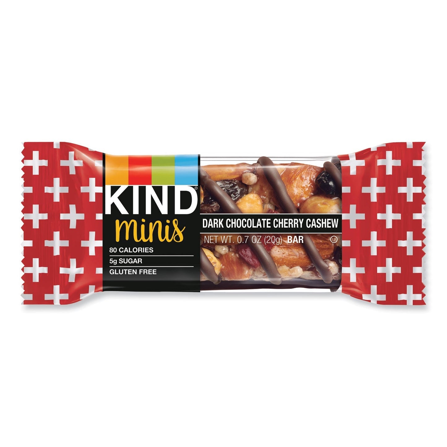 KIND Minis, Dark Chocolate Cherry Cashew, 0.7 oz, 10/Pack - themonogram manor 