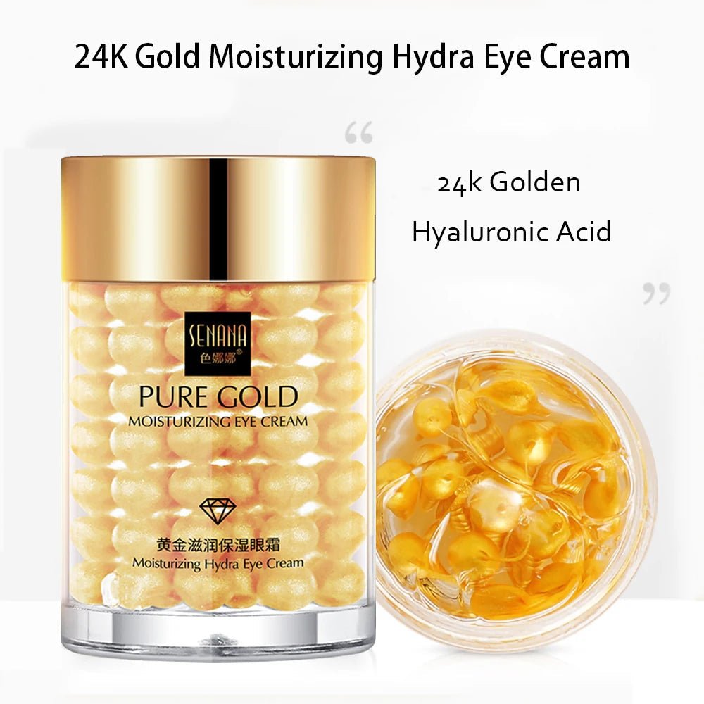Face Cream Kit 24K Gold Niacinamide Essence Remove Dark Eye Circles Eye Serum Firming Eye Cream Face Care Set Korean Cosmetics - themonogram manor 