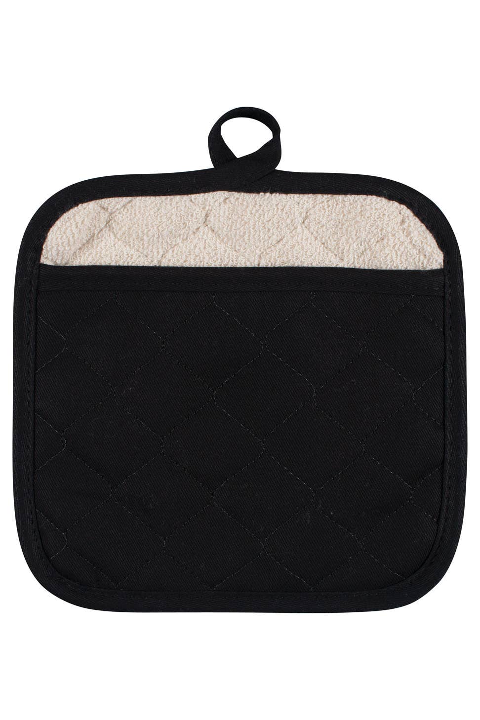 KAF Home Solid Terry Lined Pot Mitt - themonogram manor 