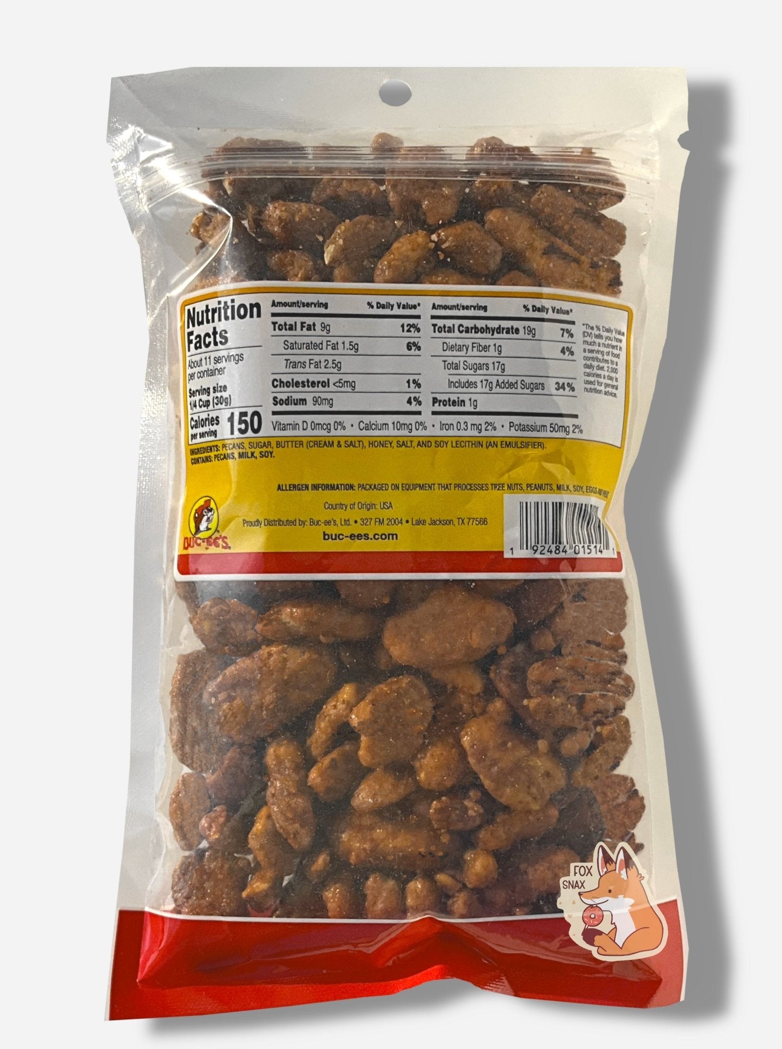Buc - ee's Honey Toasted Pecans - themonogram manor 