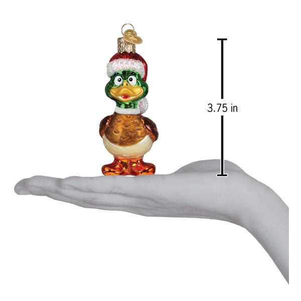 Silly Santa Duck Ornament - themonogram manor 