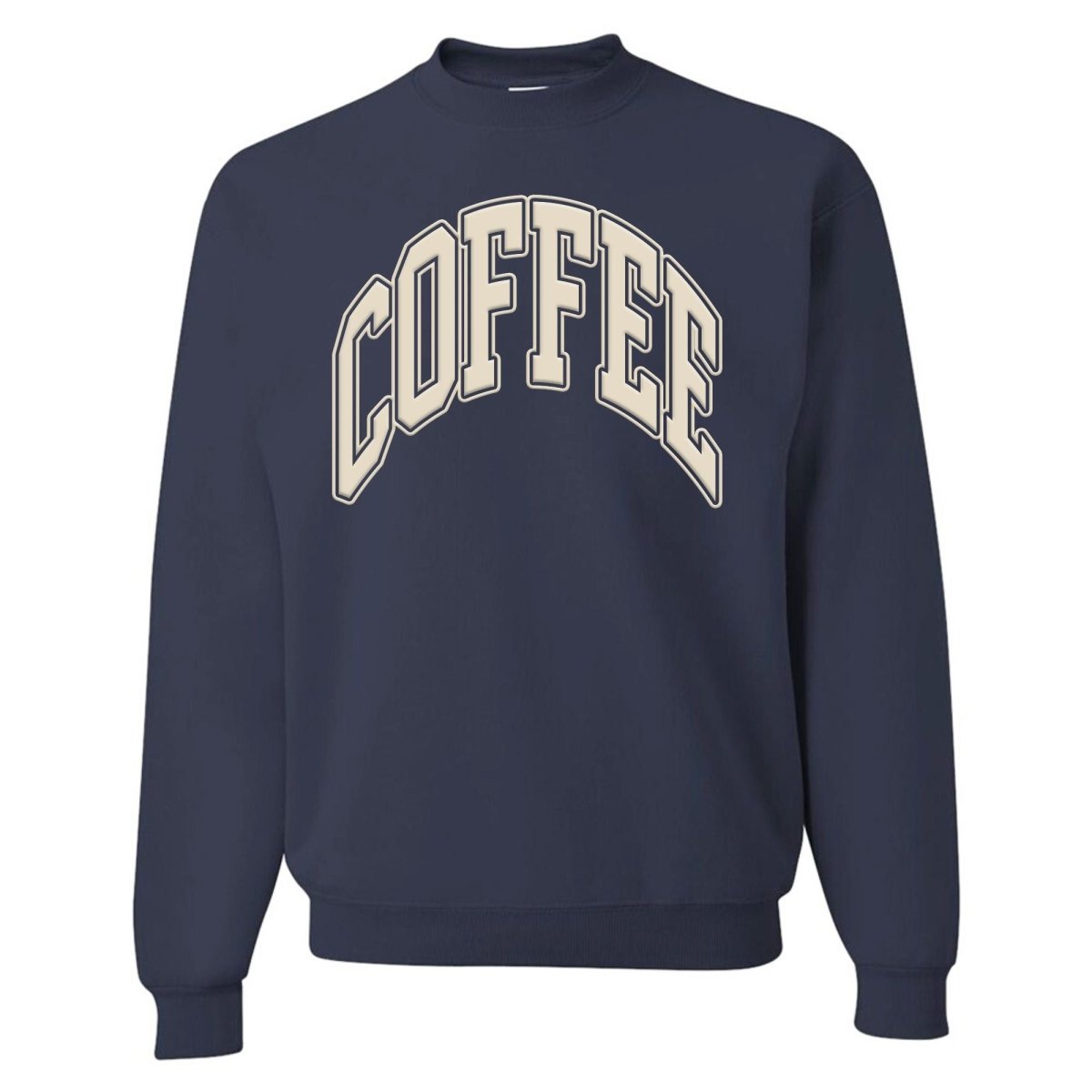 'Coffee' PUFF Crewneck Sweatshirt - themonogram manor 