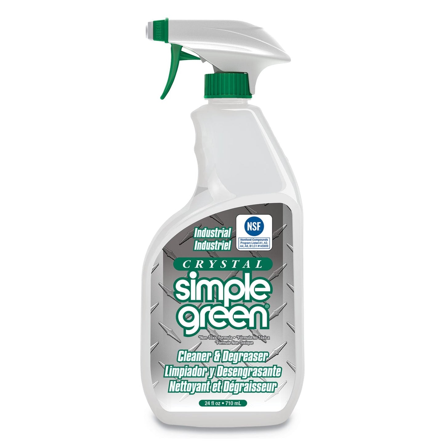 Simple Green Crystal Industrial Cleaner/Degreaser, 24 oz Spray Bottle, 12/Carton - themonogram manor 