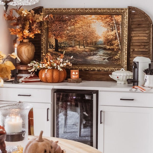 Indoor/Outdoor Metal Pumpkin with Lid - themonogram manor 