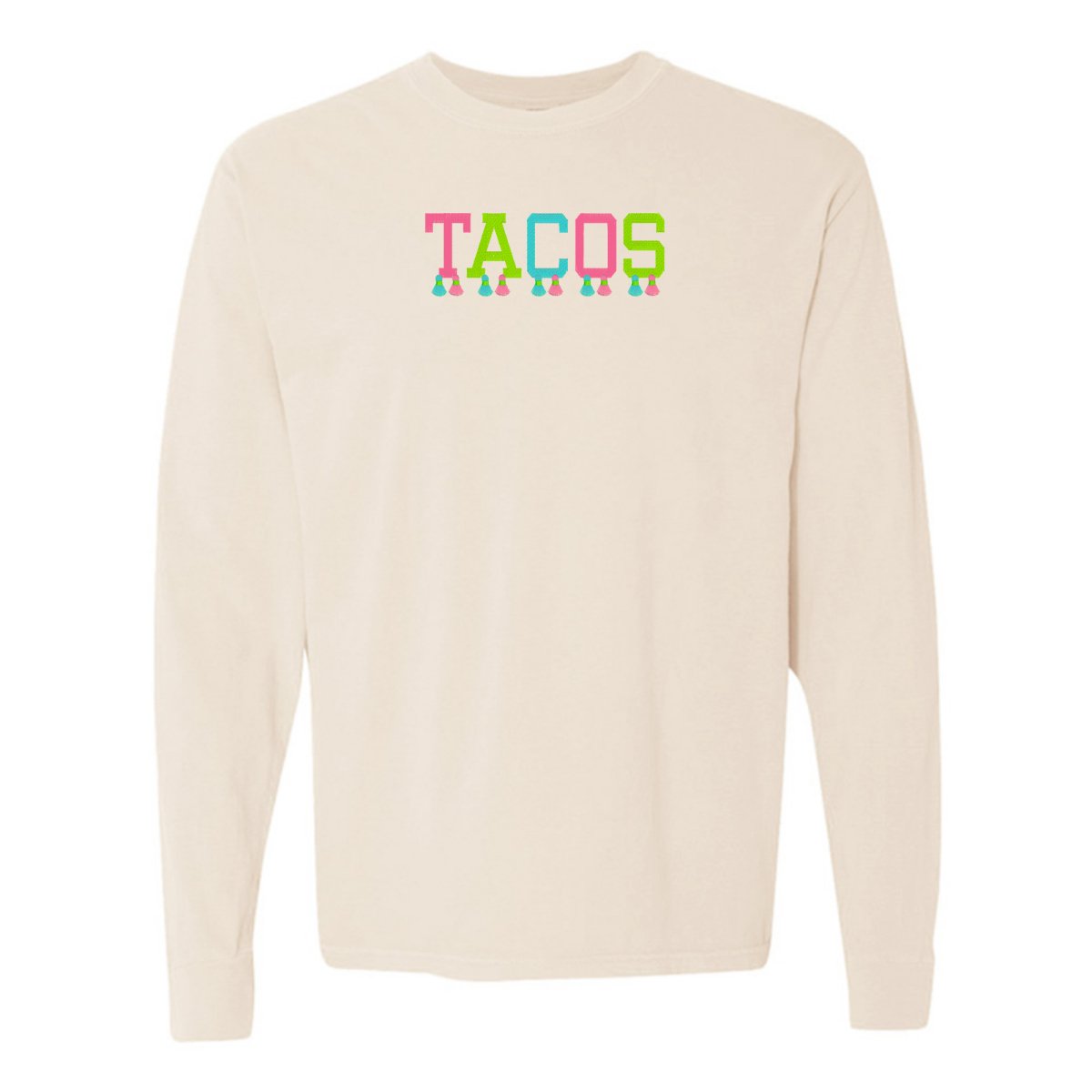 Embroidered Tasseled 'Tacos' Long Sleeve - themonogram manor 