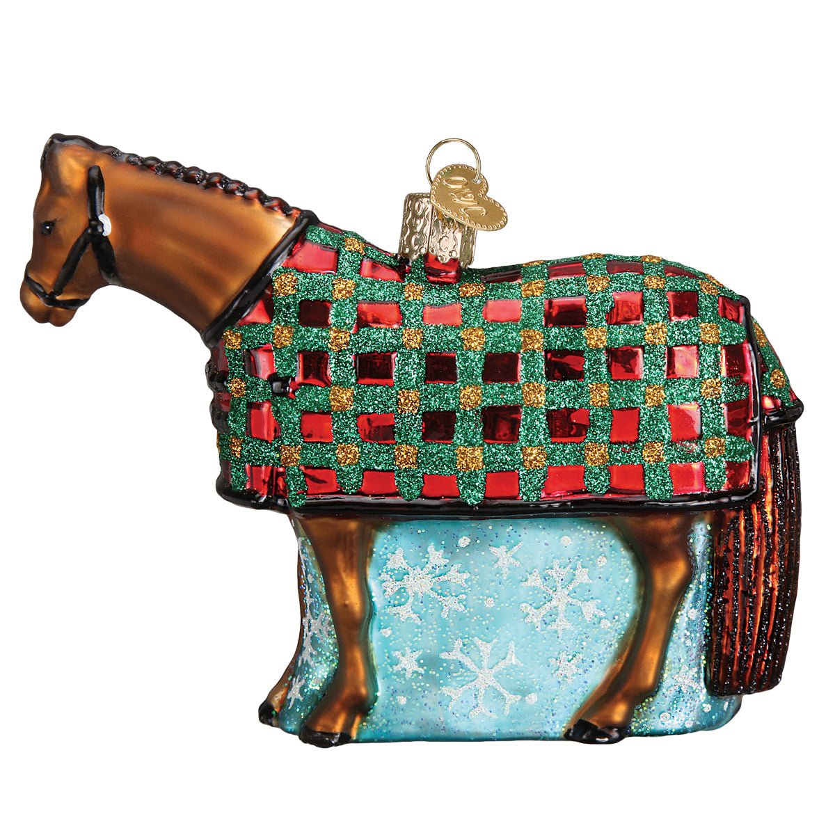 Snowflake Horse Ornament - themonogram manor 