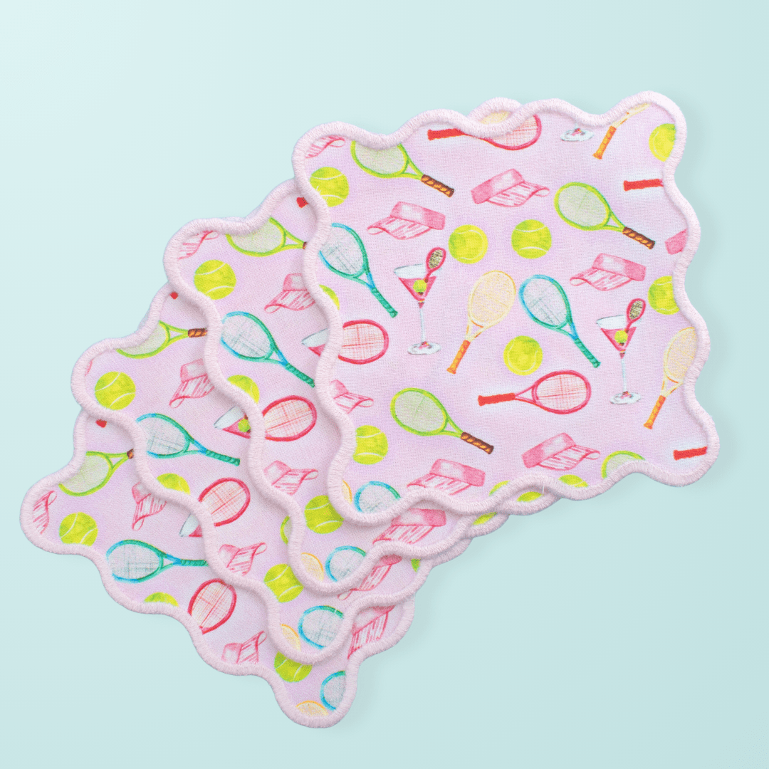 Tennis Pattern Cocktail Napkin - themonogram manor 