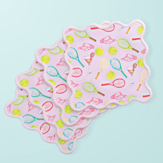Tennis Pattern Cocktail Napkin - themonogram manor 