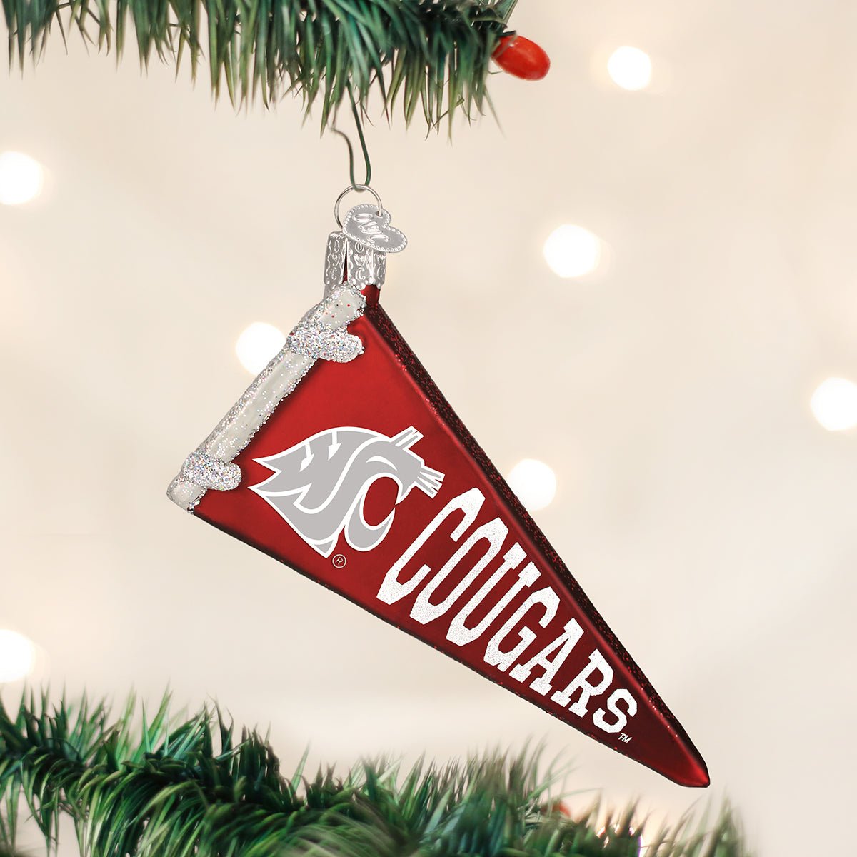 WSU Pennant Ornament - #themonogram manor #