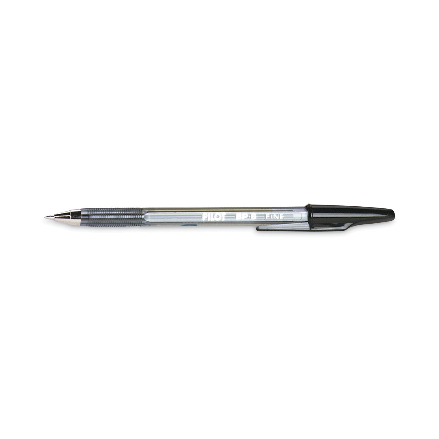 Pilot Better Ballpoint Pen, Stick, Fine 0.7 mm, Black Ink, Smoke Barrel, Dozen - themonogram manor 